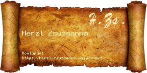 Herzl Zsuzsanna névjegykártya